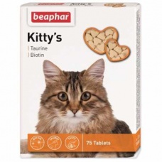 Kitty's + Taurine-Biotine для кошек (Беафар), уп. 75, 180 и 750 таб.