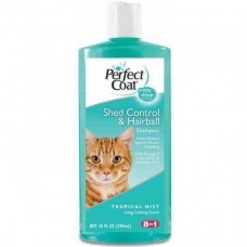 8IN1 Perfect Coat Shed Control/Hairball Шампунь для укрепления шерсти кошек