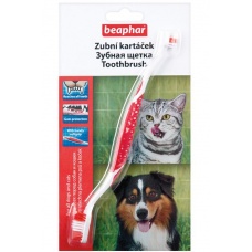 Двойная зубная щетка Toothbrush для собак (Беафар), 1шт/уп