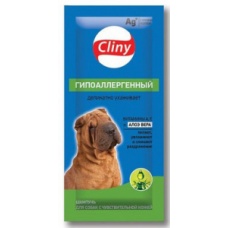 Cliny Шампунь для собак с чувствительной кожей Гипоаллергенный в саше 15 мл