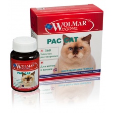 WOLMAR WINSOME Pac Cat (Биофарма) для кастрированных котов и кошек, уп. 180 и 360 таб.